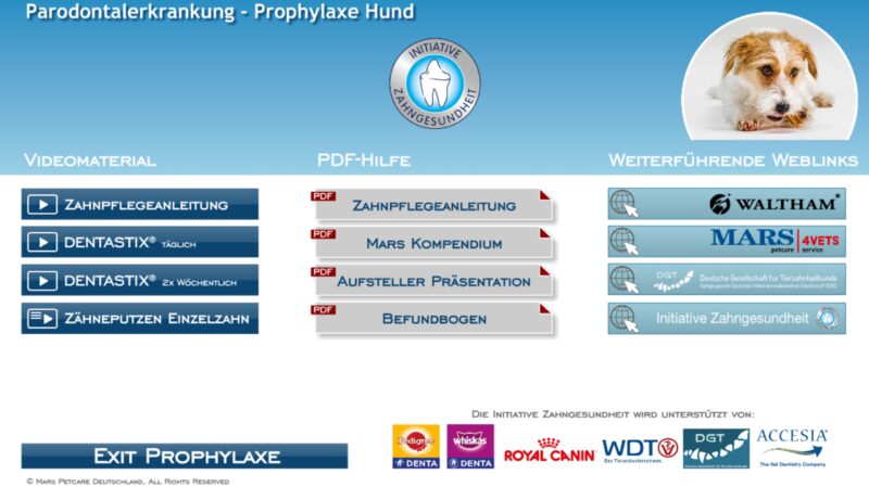 Mars5 Simulator Prophylaxebereich Hund